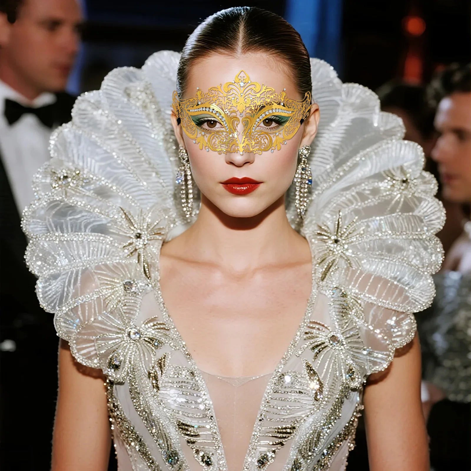 Antique Gold Masquerade Mask