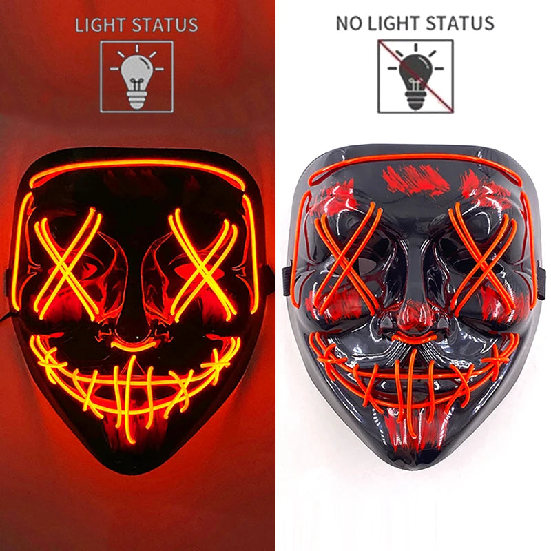 LED Hacker Vendetta Mask