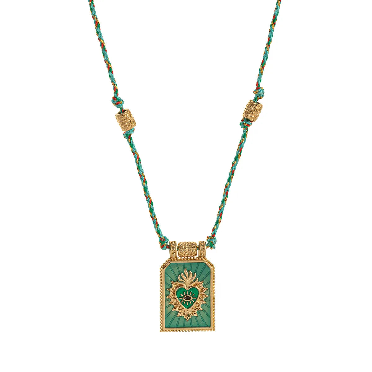 Gold Tarot Card Pendant Necklace