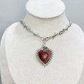 Red Vampire Bat Necklace