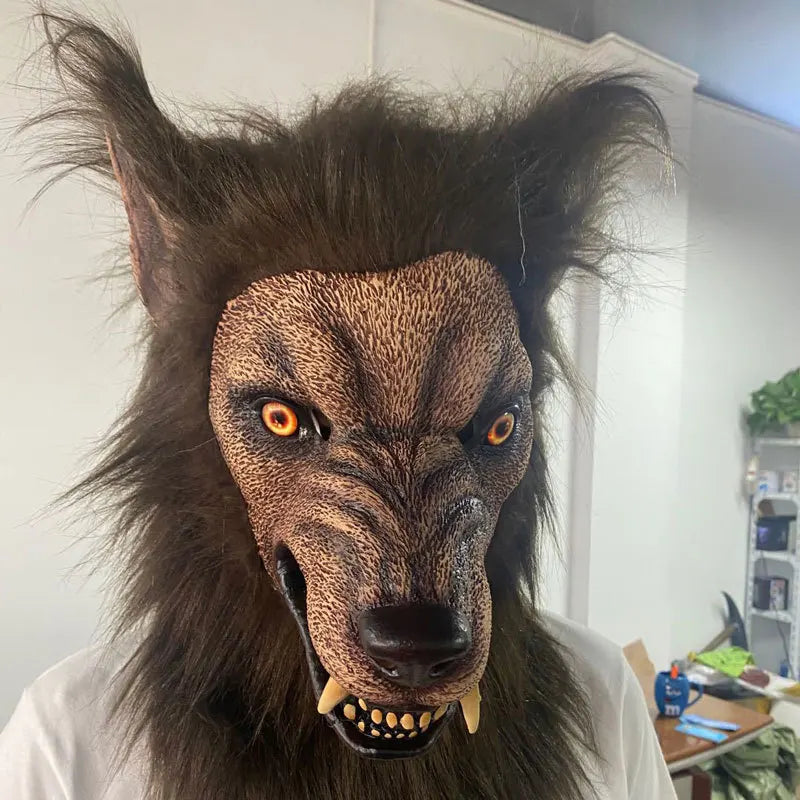 Plush Animal Head Mask