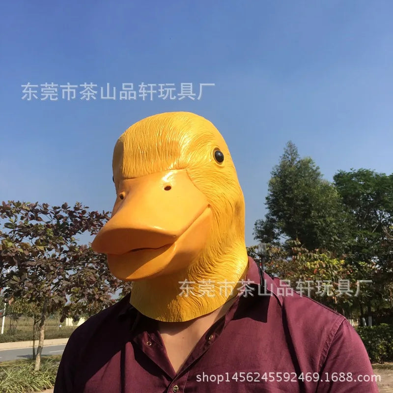 Yellow Duck Latex Mask