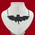 Filigree Bat Pendant Necklace