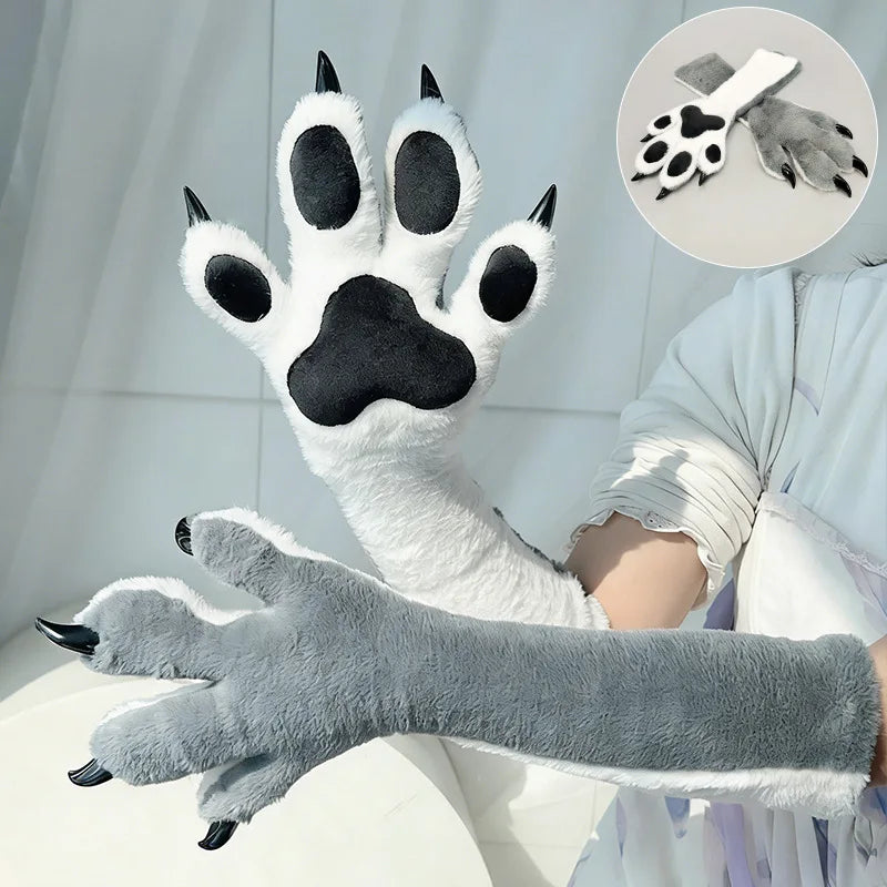 Plush Fursuit Claw Gloves
