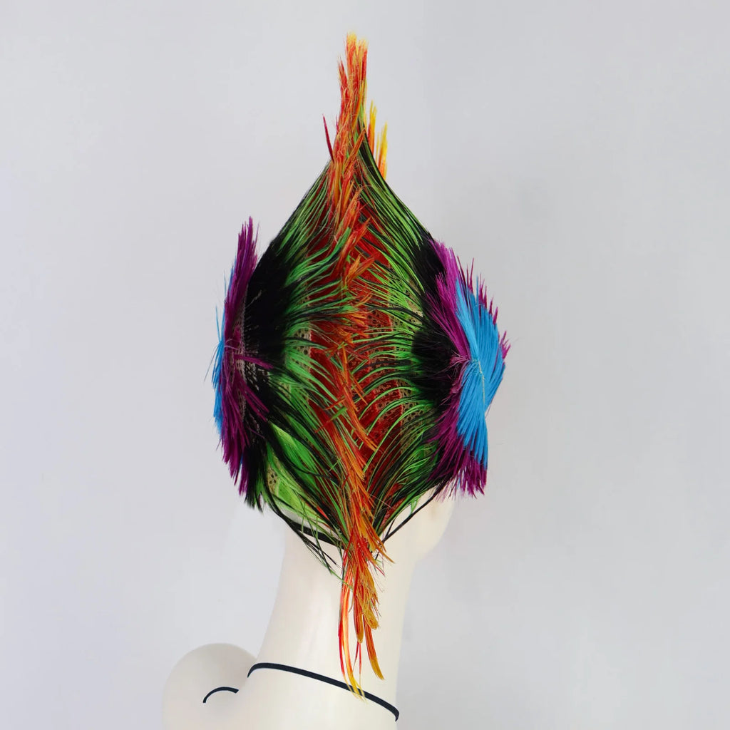 Rainbow Mohawk Wig