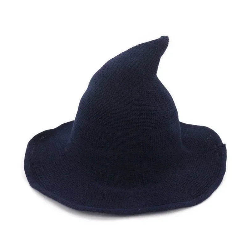 Vintage Wool Knit Witch Hat
