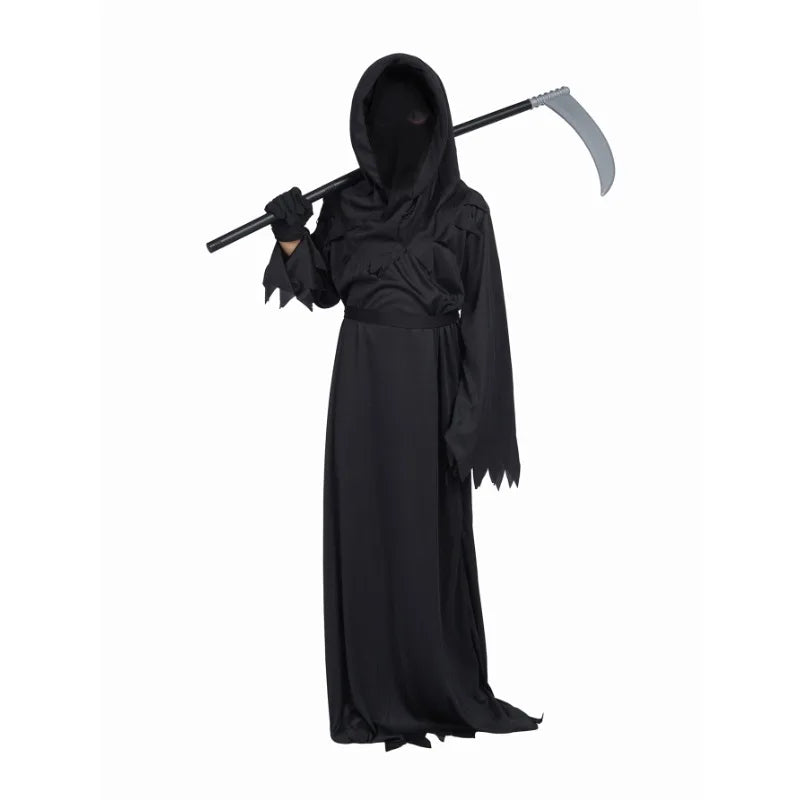 Black Hooded Grim Reaper Costume