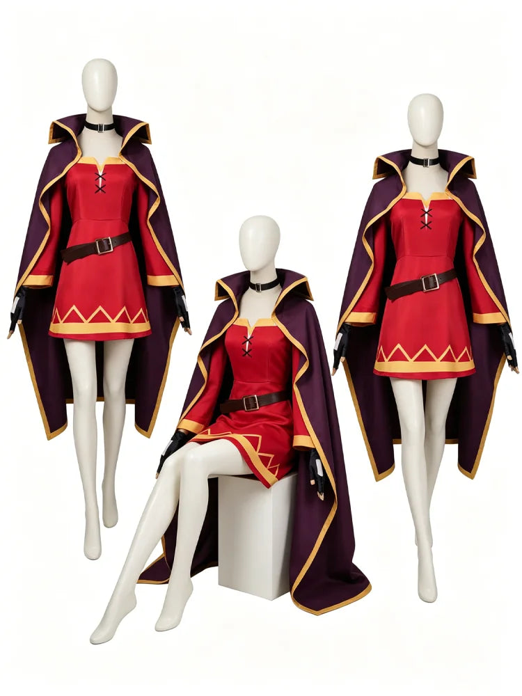 Witch Dress with Purple Cape