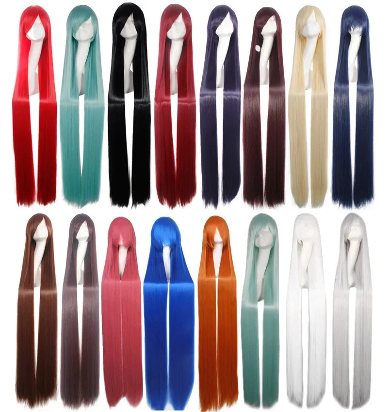 Long Rainbow Anime Cosplay Wig