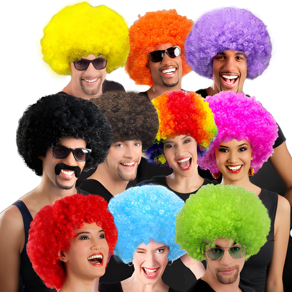 Afro Puff Clown Wig