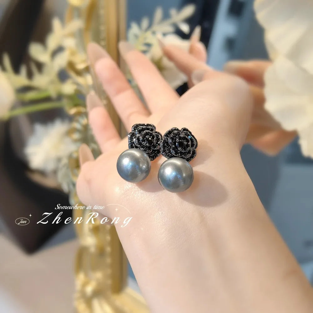 Rose & Pearl Gothic Necklace