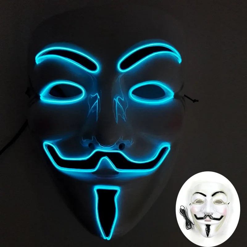 LED Hacker Vendetta Mask