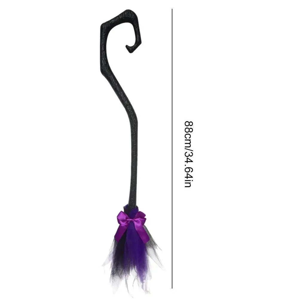 Witch Broom with Ribbon (Portable)