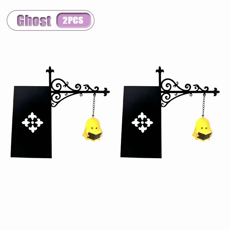 Vintage Gothic Pumpkin Lantern (Bookshelf/Shelf Display)