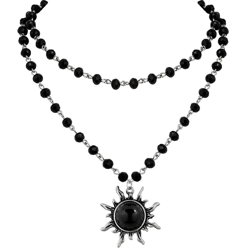 Grunge Sun Bead Choker