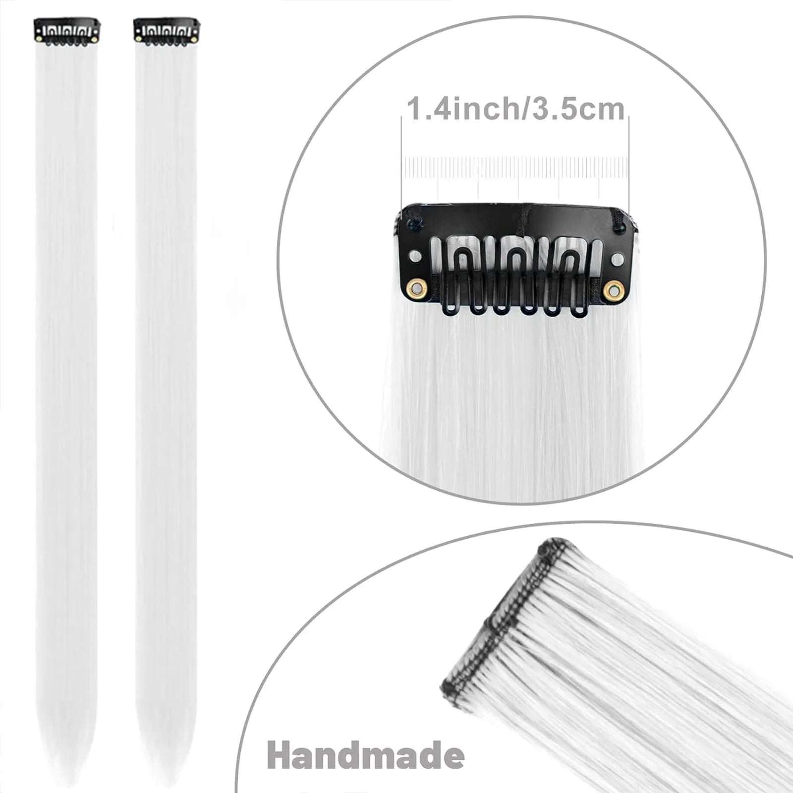 Rainbow Clip-In Hair Extensions (10pc)