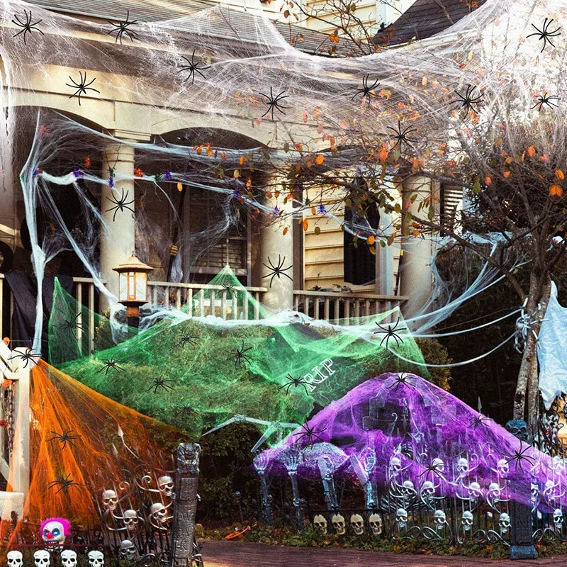 Artificial Spider Web Decoration