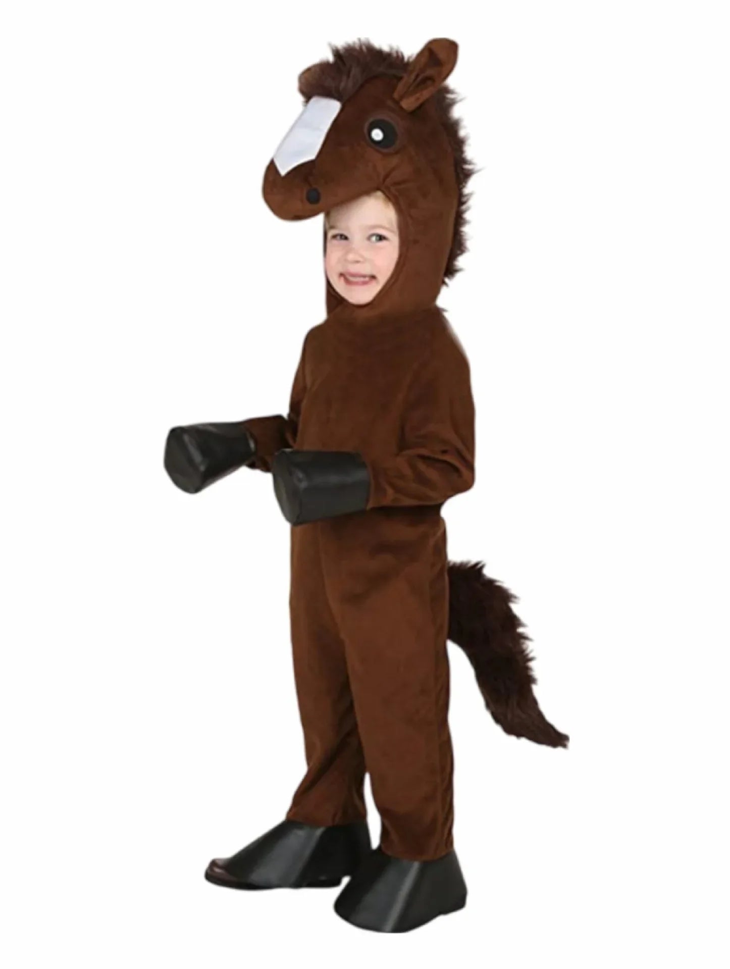 Kids Brown Horse Pajama Costume