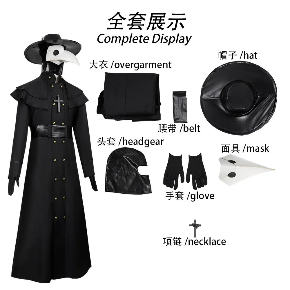 Steampunk Plague Doctor Coat & Mask