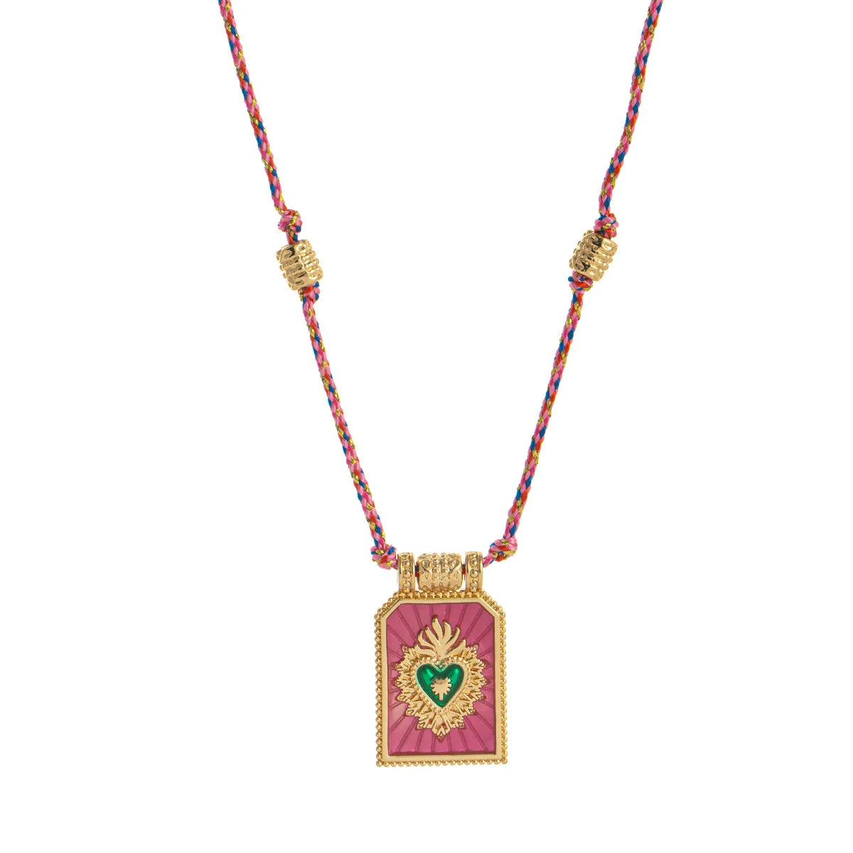 Gold Tarot Card Pendant Necklace
