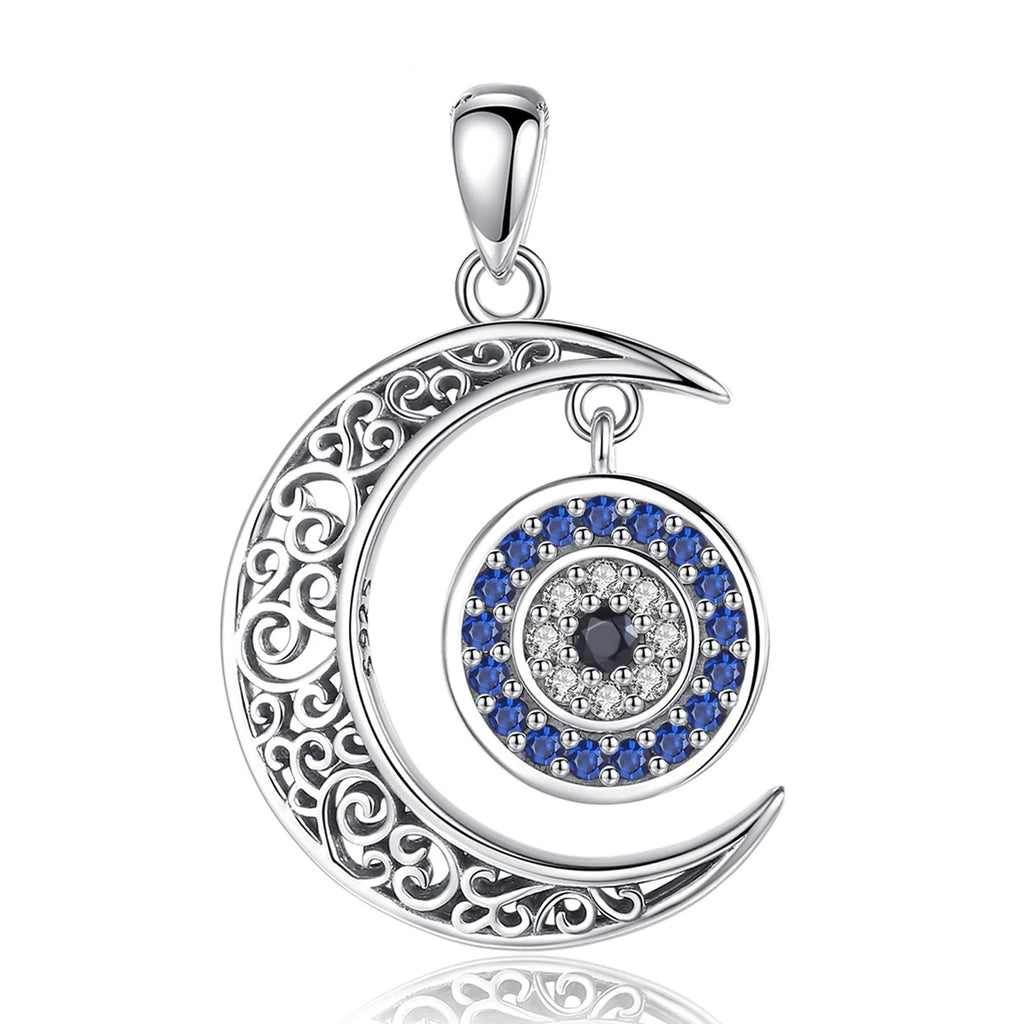 Sterling Silver Sun & Moon Necklace