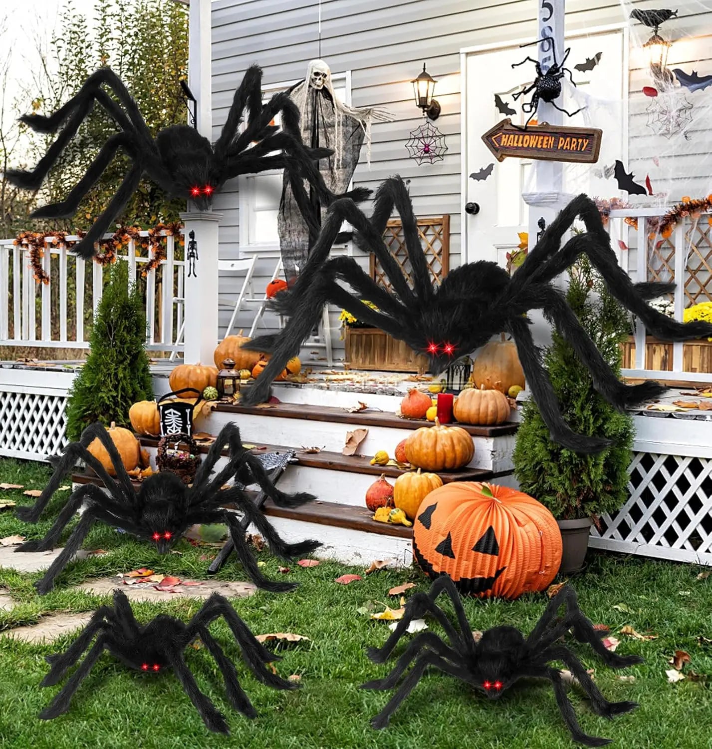 Giant Black Plush Spider