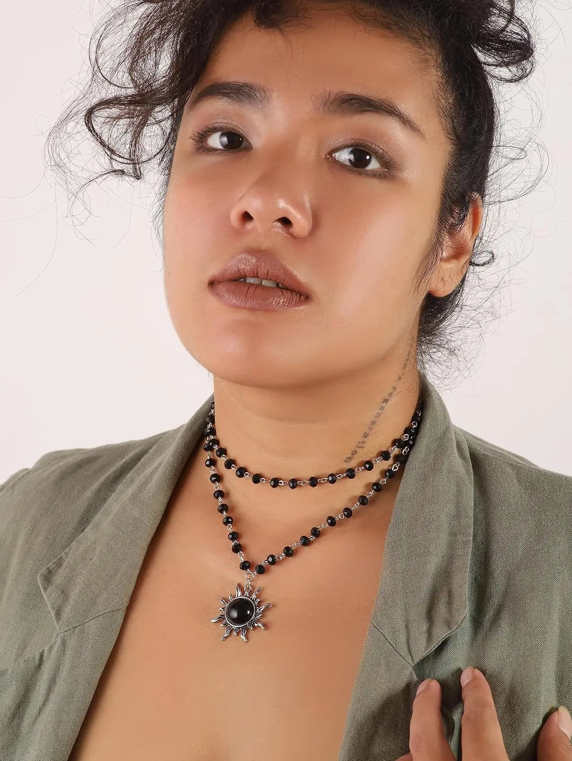 Grunge Sun Bead Choker