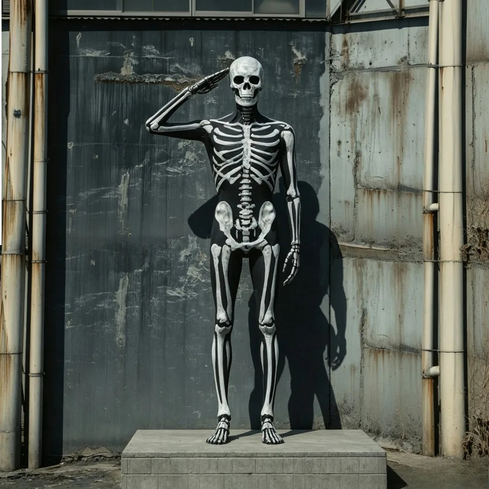Skeleton Print Tights