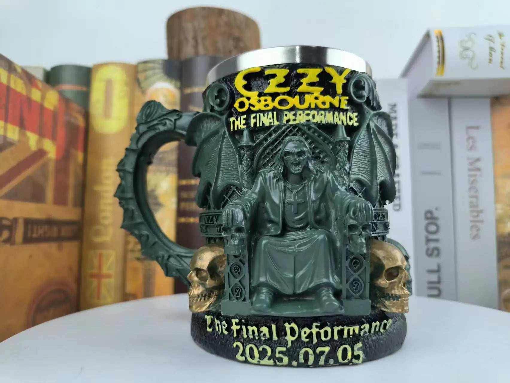 Ozzy Skull Beer Stein Mug