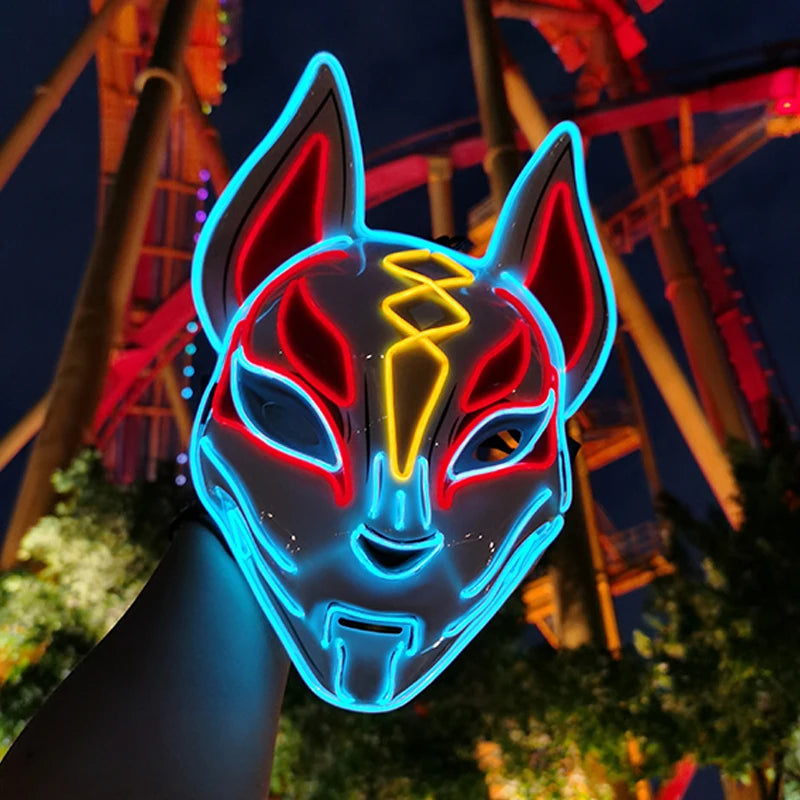 Neon EL Wire LED Mask