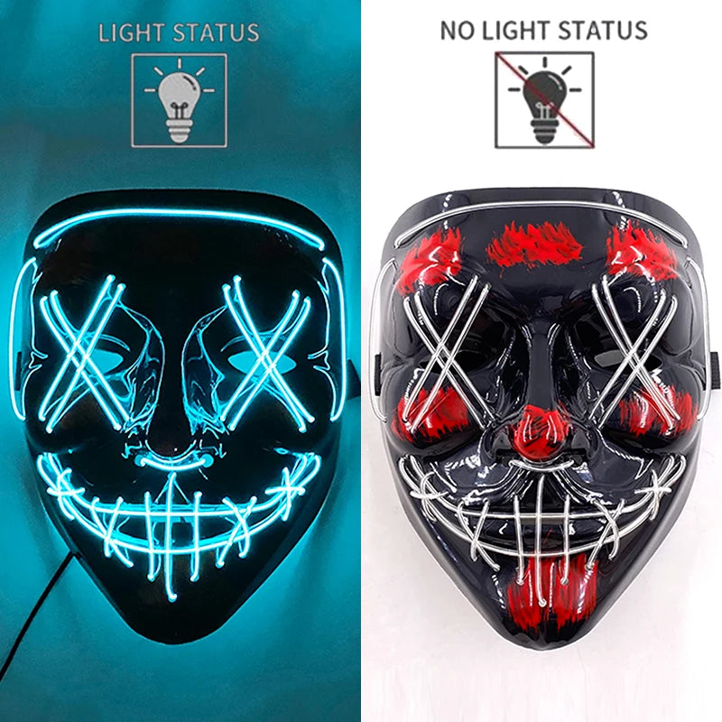 LED Hacker Vendetta Mask