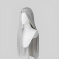 Sleek Long Black Wig