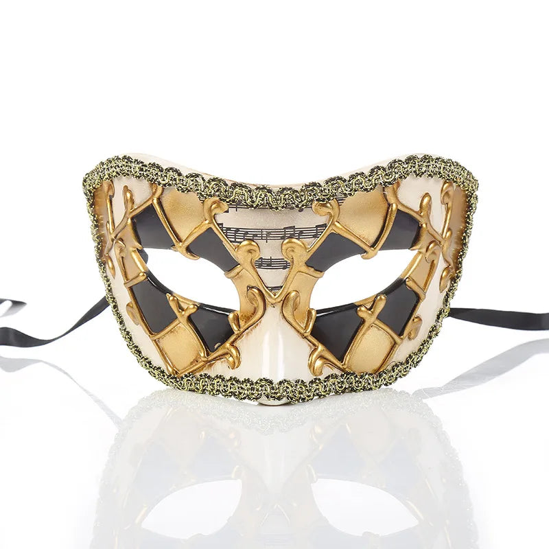 Lace-Edge Venetian Mask