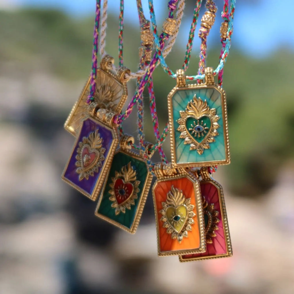 Gold Tarot Card Pendant Necklace