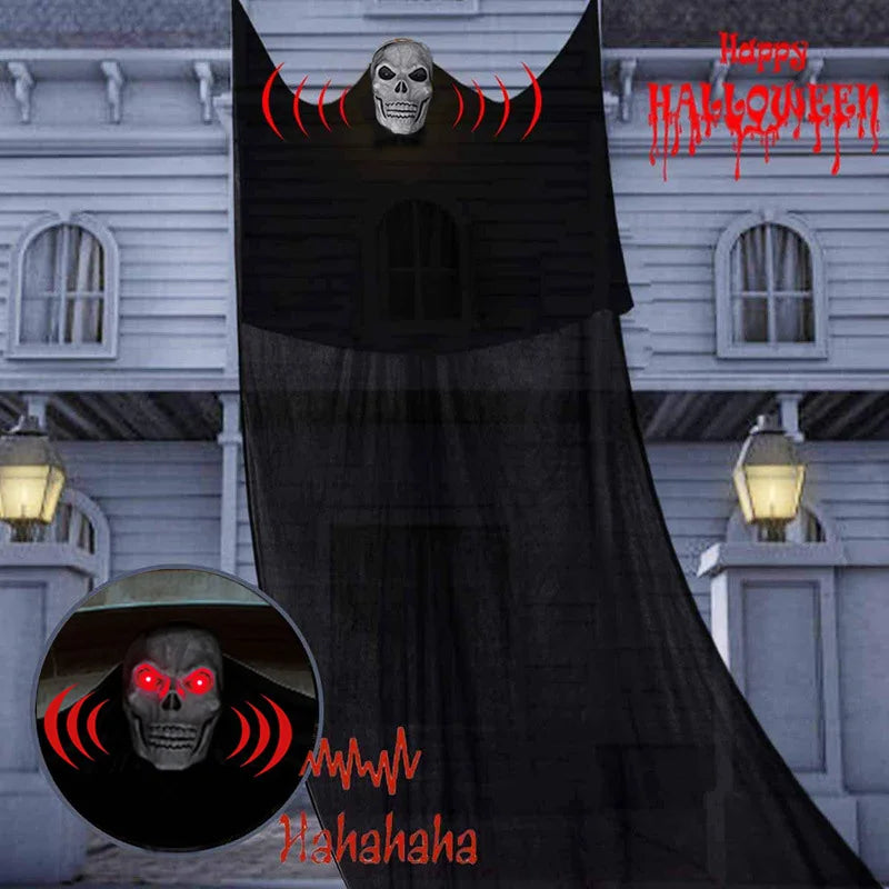 Hanging Ghost with Sound & Glowing Mask