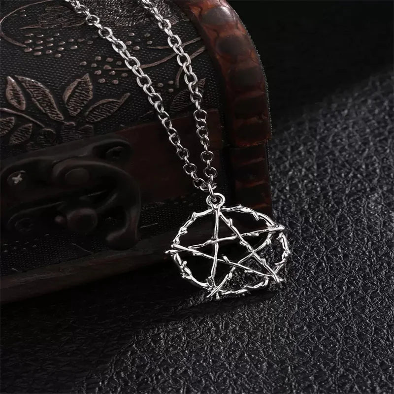 Grunge Pentagram Necklace