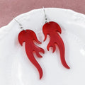 Red Ghost Squid Earrings