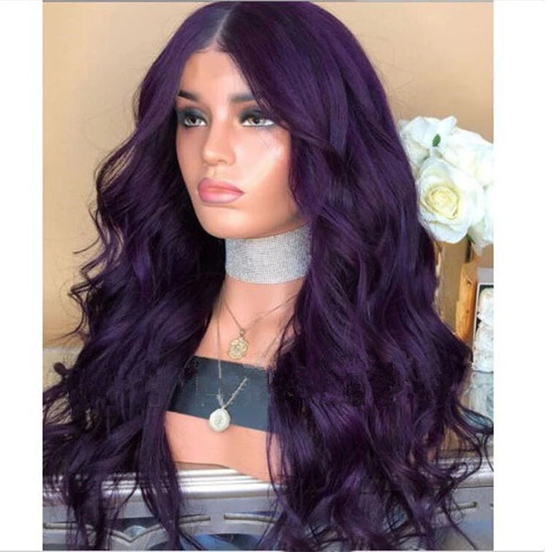 Wavy Purple Cosplay Wig