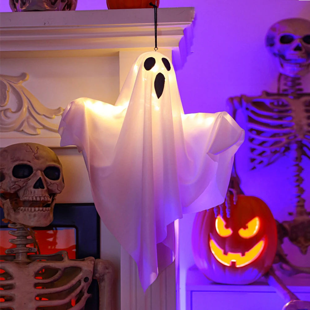 Glowing White Ghost LED Hanging Decoration
