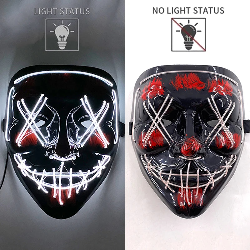 LED Hacker Vendetta Mask