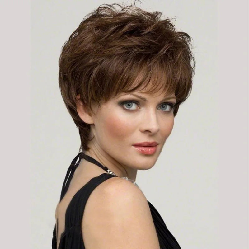 Grandma Grey Short Wig