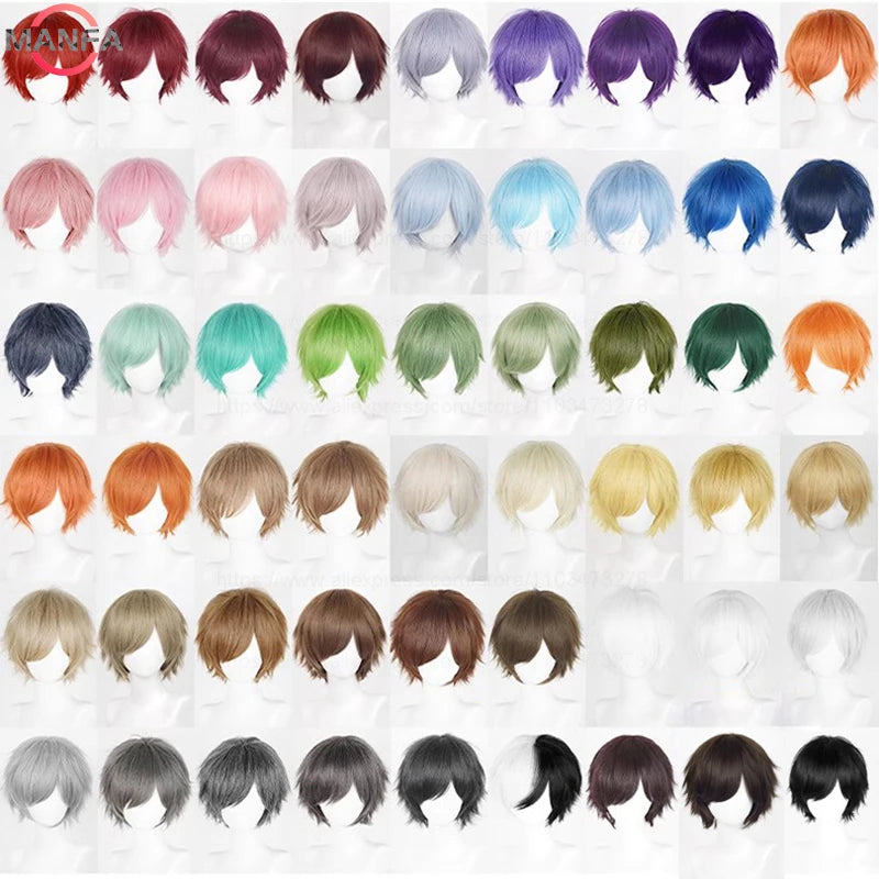 Short Black Anime Wig