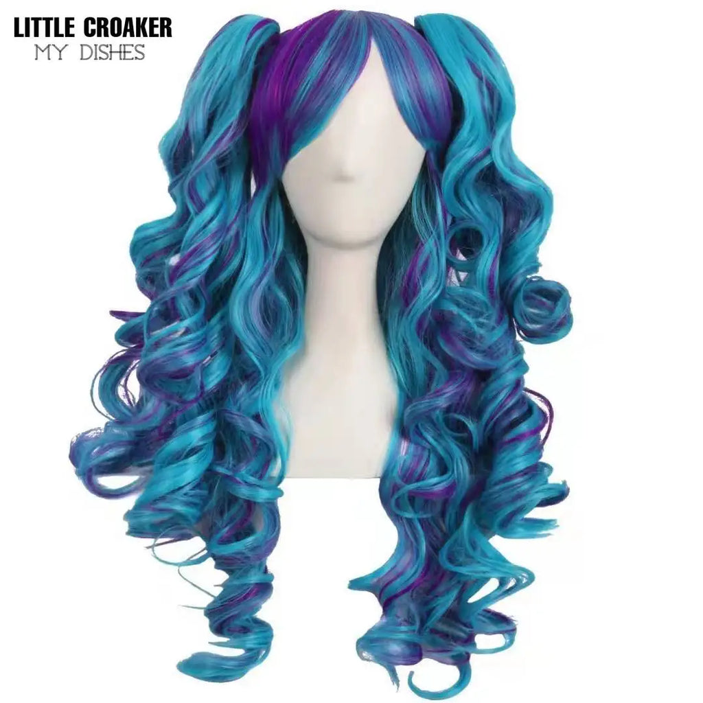 Blue Wavy Lolita Wig