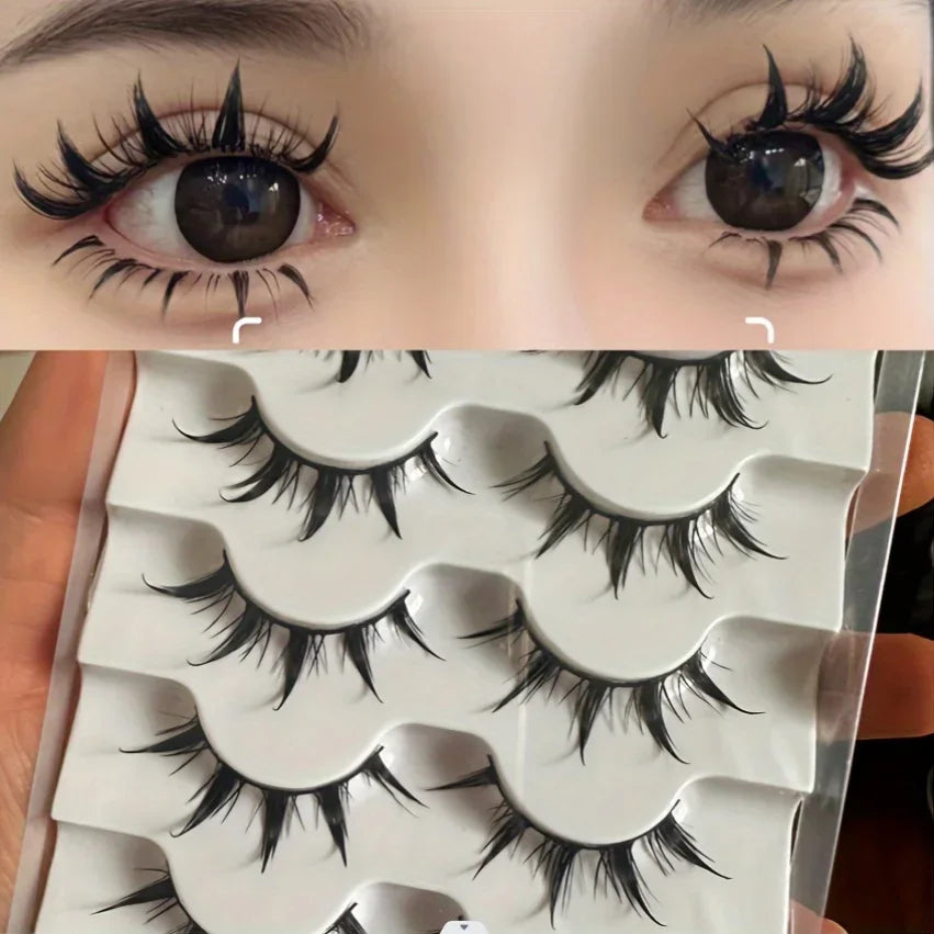 Anime False Eyelashes (5-Pack)