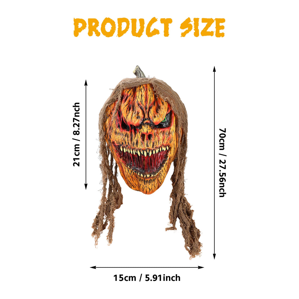 Pumpkin Ghost Latex Mask