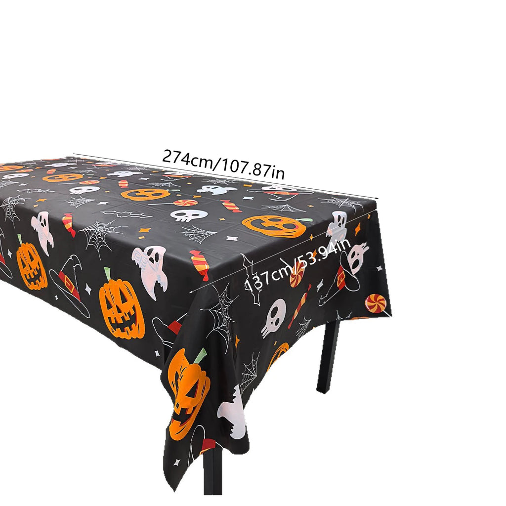 Terror Pumpkin Ghost Tablecloth