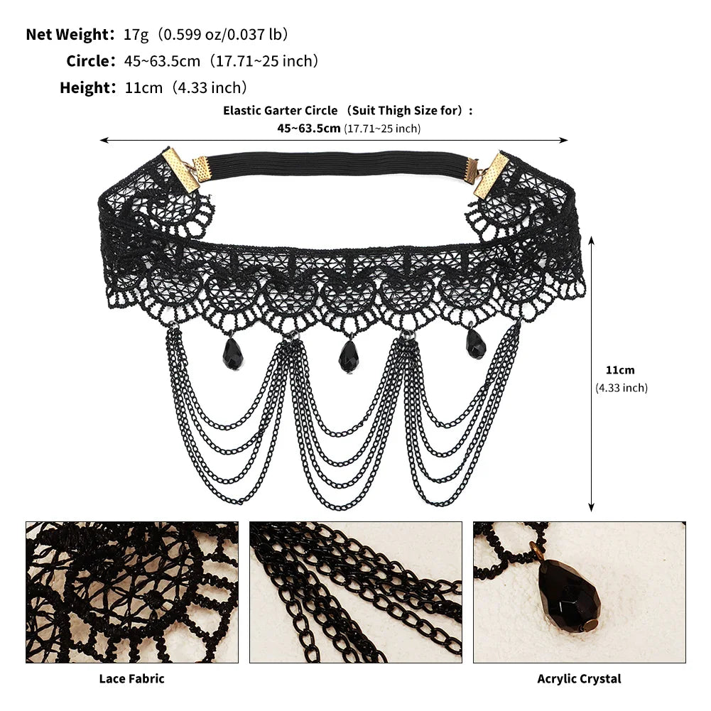 Gothic Lace Garter Belt