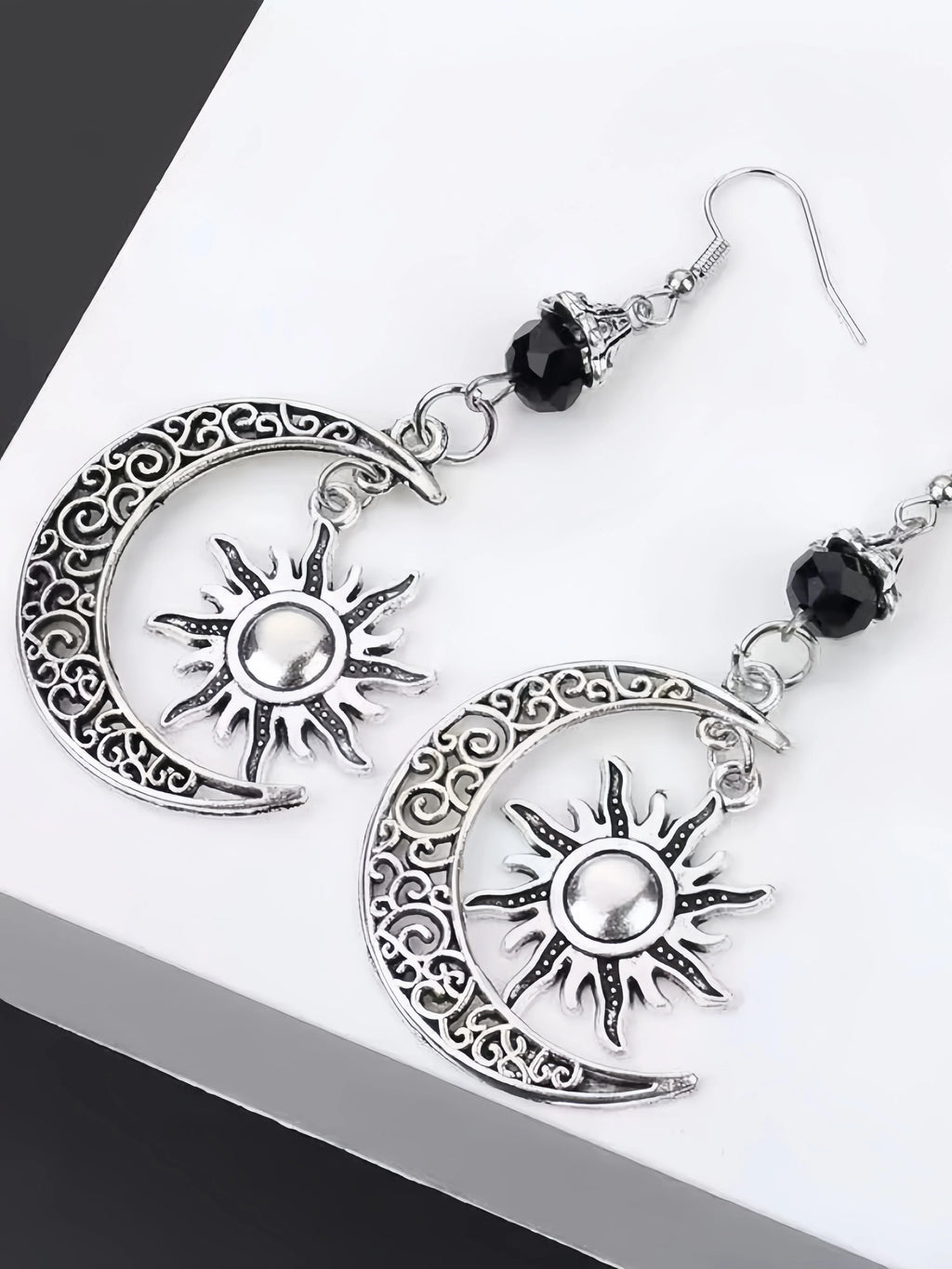 Moon & Sun Pentagram Earrings