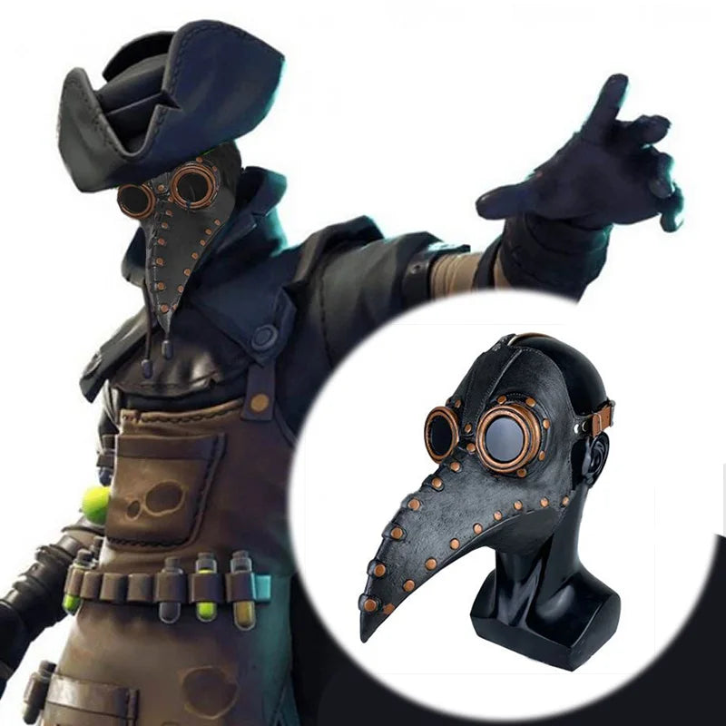 Latex Plague Doctor Mask