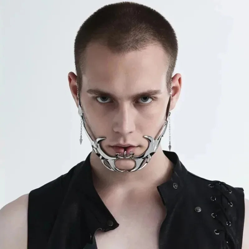 Cyberpunk Liquid Mask - Lower Chin Chain